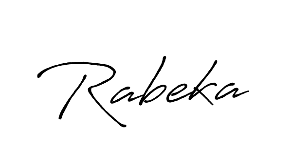 Create a beautiful signature design for name Rabeka. With this signature (Antro_Vectra_Bolder) fonts, you can make a handwritten signature for free. Rabeka signature style 7 images and pictures png