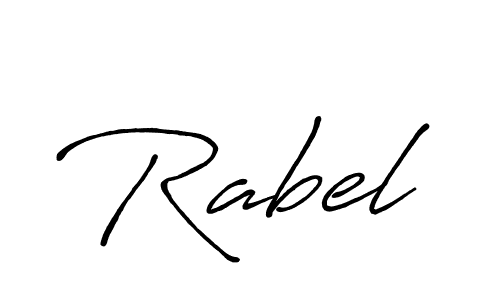 Make a beautiful signature design for name Rabel. With this signature (Antro_Vectra_Bolder) style, you can create a handwritten signature for free. Rabel signature style 7 images and pictures png