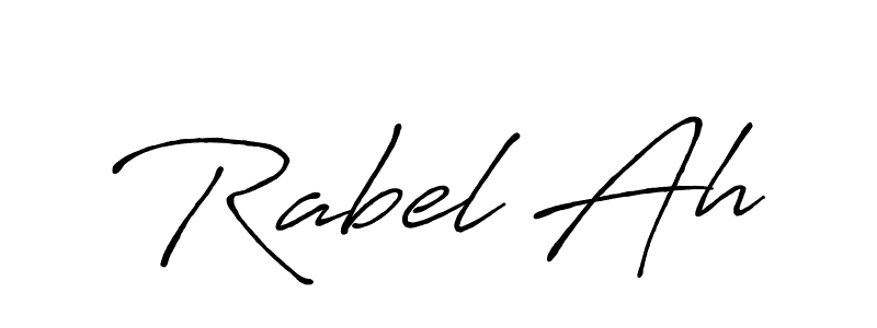 Create a beautiful signature design for name Rabel Ah. With this signature (Antro_Vectra_Bolder) fonts, you can make a handwritten signature for free. Rabel Ah signature style 7 images and pictures png