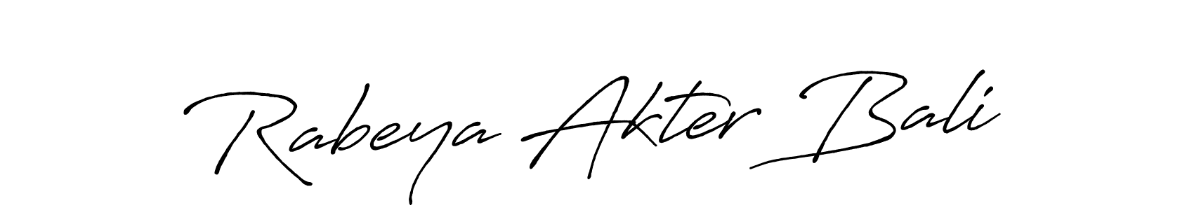 It looks lik you need a new signature style for name Rabeya Akter Bali. Design unique handwritten (Antro_Vectra_Bolder) signature with our free signature maker in just a few clicks. Rabeya Akter Bali signature style 7 images and pictures png