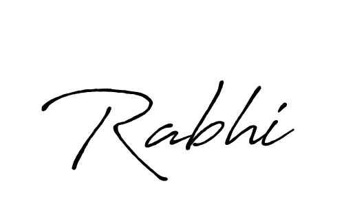 It looks lik you need a new signature style for name Rabhi. Design unique handwritten (Antro_Vectra_Bolder) signature with our free signature maker in just a few clicks. Rabhi signature style 7 images and pictures png