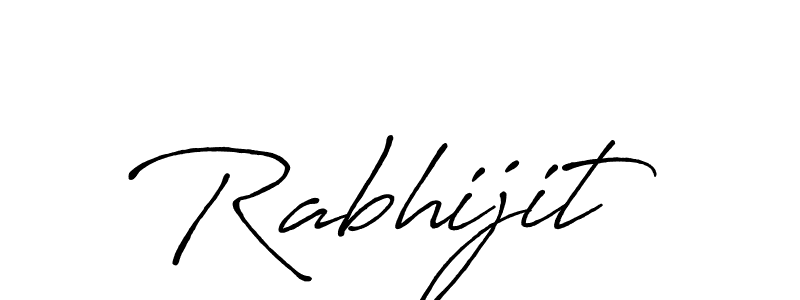 Design your own signature with our free online signature maker. With this signature software, you can create a handwritten (Antro_Vectra_Bolder) signature for name Rabhijit. Rabhijit signature style 7 images and pictures png