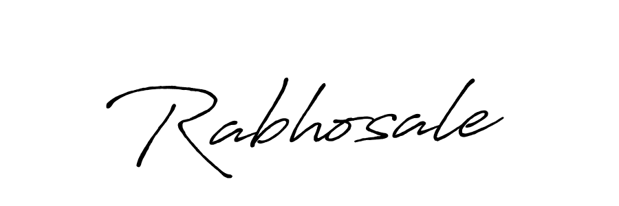 Create a beautiful signature design for name Rabhosale. With this signature (Antro_Vectra_Bolder) fonts, you can make a handwritten signature for free. Rabhosale signature style 7 images and pictures png
