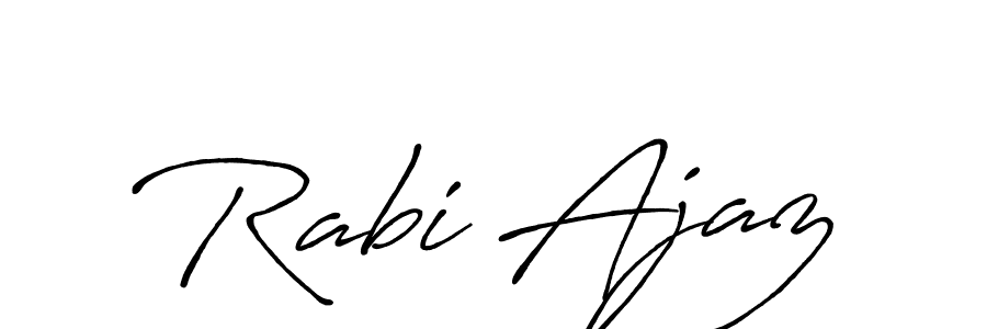 It looks lik you need a new signature style for name Rabi Ajaz. Design unique handwritten (Antro_Vectra_Bolder) signature with our free signature maker in just a few clicks. Rabi Ajaz signature style 7 images and pictures png