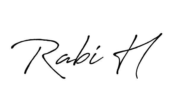 Also You can easily find your signature by using the search form. We will create Rabi H name handwritten signature images for you free of cost using Antro_Vectra_Bolder sign style. Rabi H signature style 7 images and pictures png