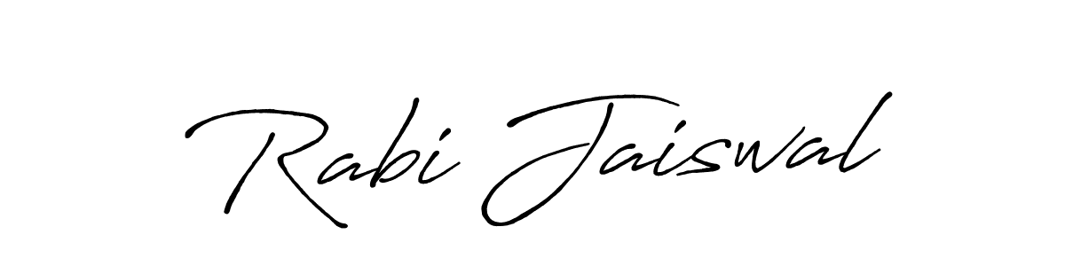 Similarly Antro_Vectra_Bolder is the best handwritten signature design. Signature creator online .You can use it as an online autograph creator for name Rabi Jaiswal. Rabi Jaiswal signature style 7 images and pictures png