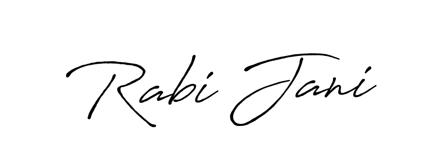 Make a beautiful signature design for name Rabi Jani. Use this online signature maker to create a handwritten signature for free. Rabi Jani signature style 7 images and pictures png
