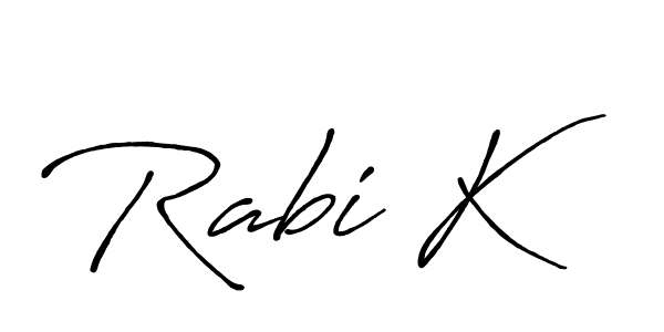 Here are the top 10 professional signature styles for the name Rabi K. These are the best autograph styles you can use for your name. Rabi K signature style 7 images and pictures png