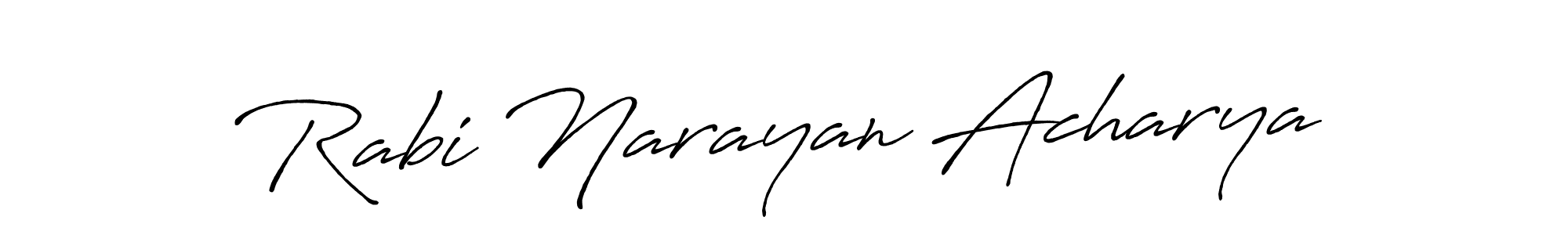 Rabi Narayan Acharya stylish signature style. Best Handwritten Sign (Antro_Vectra_Bolder) for my name. Handwritten Signature Collection Ideas for my name Rabi Narayan Acharya. Rabi Narayan Acharya signature style 7 images and pictures png