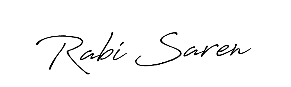 Design your own signature with our free online signature maker. With this signature software, you can create a handwritten (Antro_Vectra_Bolder) signature for name Rabi Saren. Rabi Saren signature style 7 images and pictures png