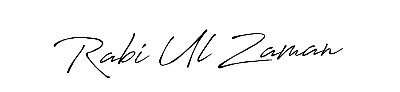 Rabi Ul Zaman stylish signature style. Best Handwritten Sign (Antro_Vectra_Bolder) for my name. Handwritten Signature Collection Ideas for my name Rabi Ul Zaman. Rabi Ul Zaman signature style 7 images and pictures png