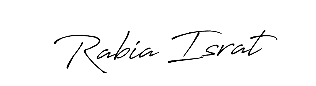 Once you've used our free online signature maker to create your best signature Antro_Vectra_Bolder style, it's time to enjoy all of the benefits that Rabia Israt name signing documents. Rabia Israt signature style 7 images and pictures png