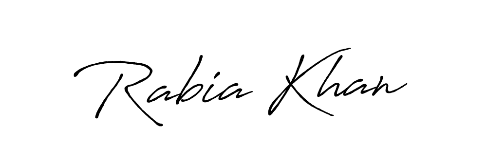 Make a beautiful signature design for name Rabia Khan. Use this online signature maker to create a handwritten signature for free. Rabia Khan signature style 7 images and pictures png