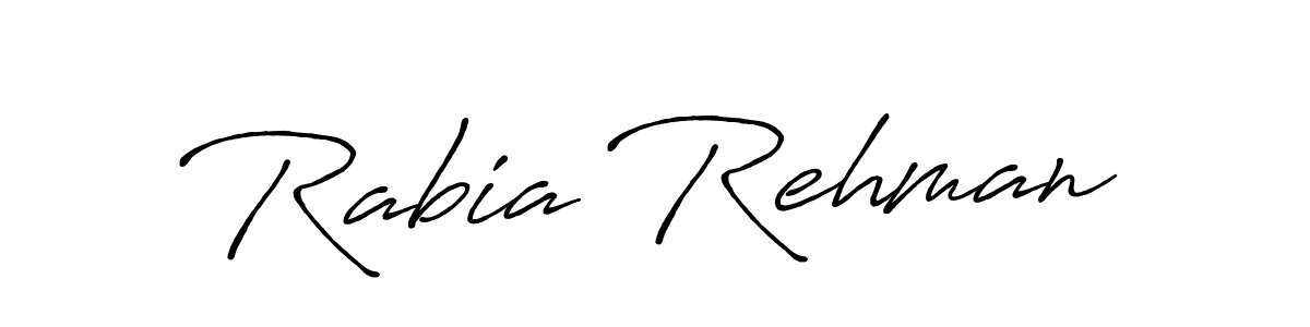 Make a beautiful signature design for name Rabia Rehman. Use this online signature maker to create a handwritten signature for free. Rabia Rehman signature style 7 images and pictures png