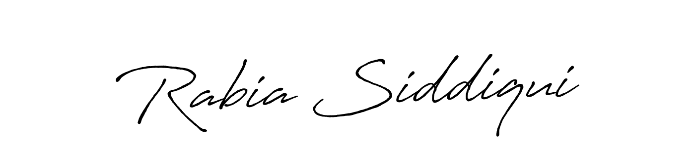 You should practise on your own different ways (Antro_Vectra_Bolder) to write your name (Rabia Siddiqui) in signature. don't let someone else do it for you. Rabia Siddiqui signature style 7 images and pictures png
