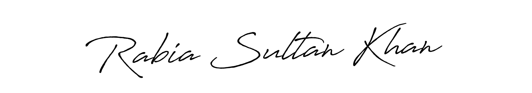 Use a signature maker to create a handwritten signature online. With this signature software, you can design (Antro_Vectra_Bolder) your own signature for name Rabia Sultan Khan. Rabia Sultan Khan signature style 7 images and pictures png