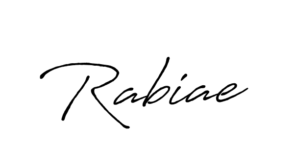 It looks lik you need a new signature style for name Rabiae. Design unique handwritten (Antro_Vectra_Bolder) signature with our free signature maker in just a few clicks. Rabiae signature style 7 images and pictures png