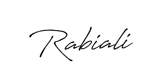 You can use this online signature creator to create a handwritten signature for the name Rabiali. This is the best online autograph maker. Rabiali signature style 7 images and pictures png