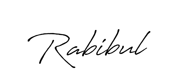 How to make Rabibul signature? Antro_Vectra_Bolder is a professional autograph style. Create handwritten signature for Rabibul name. Rabibul signature style 7 images and pictures png