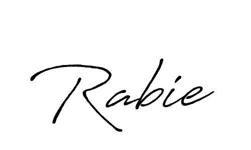 Also You can easily find your signature by using the search form. We will create Rabie name handwritten signature images for you free of cost using Antro_Vectra_Bolder sign style. Rabie signature style 7 images and pictures png