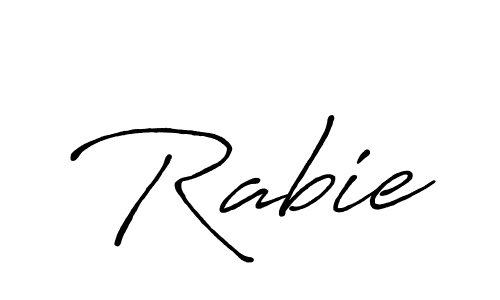 Rabie stylish signature style. Best Handwritten Sign (Antro_Vectra_Bolder) for my name. Handwritten Signature Collection Ideas for my name Rabie. Rabie signature style 7 images and pictures png
