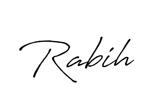 Antro_Vectra_Bolder is a professional signature style that is perfect for those who want to add a touch of class to their signature. It is also a great choice for those who want to make their signature more unique. Get Rabih name to fancy signature for free. Rabih signature style 7 images and pictures png