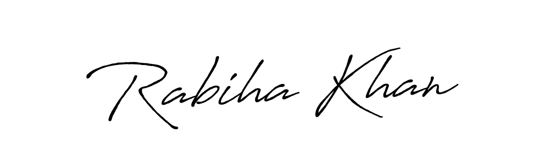 if you are searching for the best signature style for your name Rabiha Khan. so please give up your signature search. here we have designed multiple signature styles  using Antro_Vectra_Bolder. Rabiha Khan signature style 7 images and pictures png