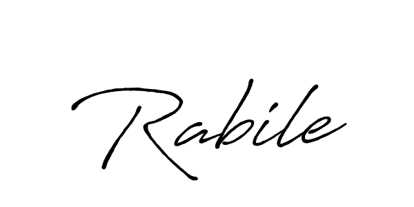 Also we have Rabile name is the best signature style. Create professional handwritten signature collection using Antro_Vectra_Bolder autograph style. Rabile signature style 7 images and pictures png