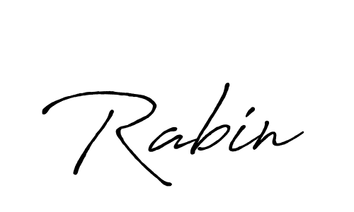 How to make Rabin name signature. Use Antro_Vectra_Bolder style for creating short signs online. This is the latest handwritten sign. Rabin signature style 7 images and pictures png