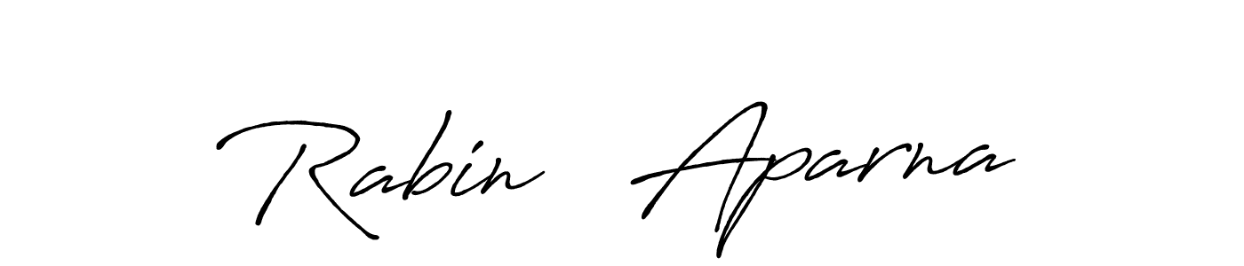 if you are searching for the best signature style for your name Rabin   Aparna. so please give up your signature search. here we have designed multiple signature styles  using Antro_Vectra_Bolder. Rabin   Aparna signature style 7 images and pictures png