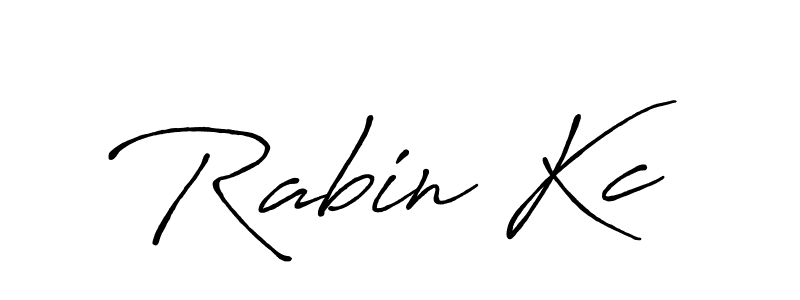 Antro_Vectra_Bolder is a professional signature style that is perfect for those who want to add a touch of class to their signature. It is also a great choice for those who want to make their signature more unique. Get Rabin Kc name to fancy signature for free. Rabin Kc signature style 7 images and pictures png