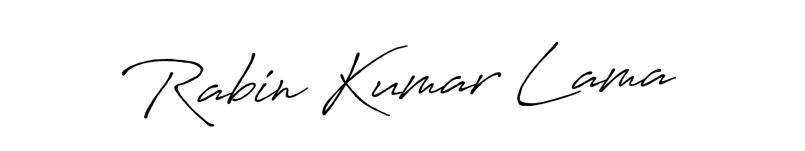 The best way (Antro_Vectra_Bolder) to make a short signature is to pick only two or three words in your name. The name Rabin Kumar Lama include a total of six letters. For converting this name. Rabin Kumar Lama signature style 7 images and pictures png