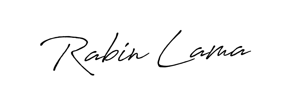 Antro_Vectra_Bolder is a professional signature style that is perfect for those who want to add a touch of class to their signature. It is also a great choice for those who want to make their signature more unique. Get Rabin Lama name to fancy signature for free. Rabin Lama signature style 7 images and pictures png