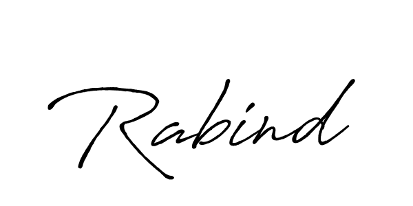 Also we have Rabind name is the best signature style. Create professional handwritten signature collection using Antro_Vectra_Bolder autograph style. Rabind signature style 7 images and pictures png