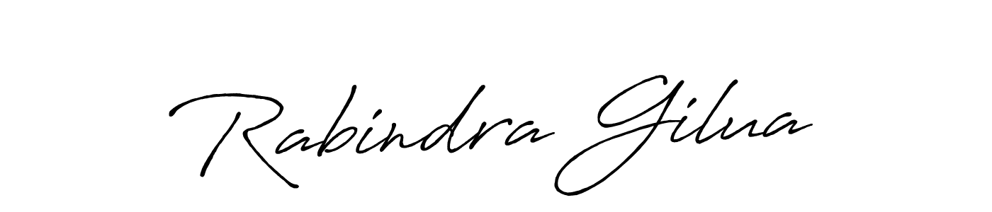 Design your own signature with our free online signature maker. With this signature software, you can create a handwritten (Antro_Vectra_Bolder) signature for name Rabindra Gilua. Rabindra Gilua signature style 7 images and pictures png