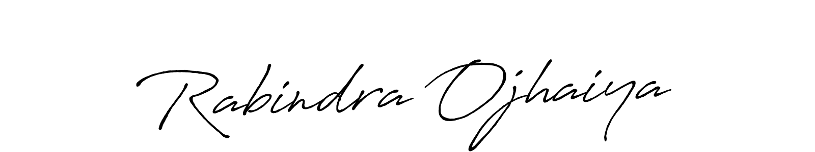 Also we have Rabindra Ojhaiya name is the best signature style. Create professional handwritten signature collection using Antro_Vectra_Bolder autograph style. Rabindra Ojhaiya signature style 7 images and pictures png