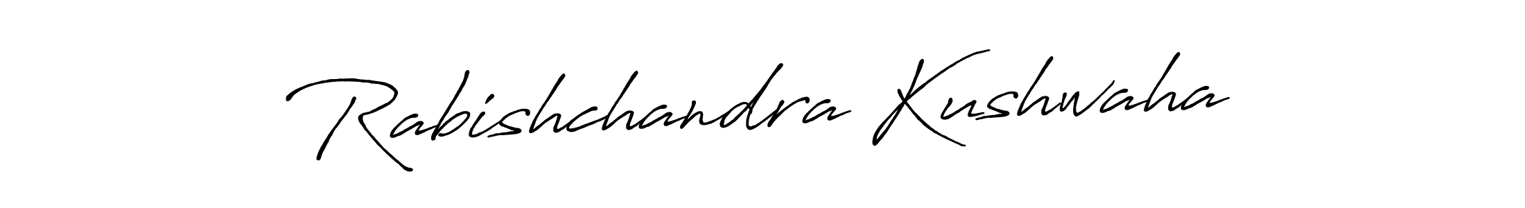 Rabishchandra Kushwaha stylish signature style. Best Handwritten Sign (Antro_Vectra_Bolder) for my name. Handwritten Signature Collection Ideas for my name Rabishchandra Kushwaha. Rabishchandra Kushwaha signature style 7 images and pictures png