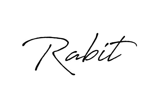 The best way (Antro_Vectra_Bolder) to make a short signature is to pick only two or three words in your name. The name Rabit include a total of six letters. For converting this name. Rabit signature style 7 images and pictures png