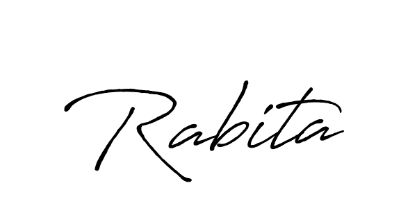 if you are searching for the best signature style for your name Rabita. so please give up your signature search. here we have designed multiple signature styles  using Antro_Vectra_Bolder. Rabita signature style 7 images and pictures png