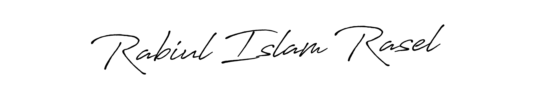 Create a beautiful signature design for name Rabiul Islam Rasel. With this signature (Antro_Vectra_Bolder) fonts, you can make a handwritten signature for free. Rabiul Islam Rasel signature style 7 images and pictures png