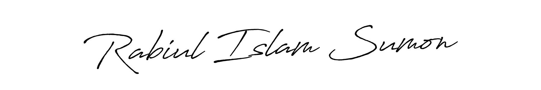 You should practise on your own different ways (Antro_Vectra_Bolder) to write your name (Rabiul Islam Sumon) in signature. don't let someone else do it for you. Rabiul Islam Sumon signature style 7 images and pictures png
