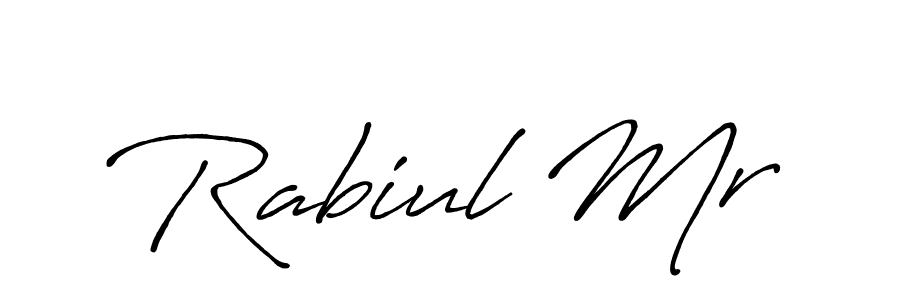 Also we have Rabiul Mr name is the best signature style. Create professional handwritten signature collection using Antro_Vectra_Bolder autograph style. Rabiul Mr signature style 7 images and pictures png