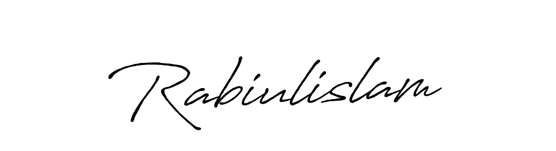 How to make Rabiulislam signature? Antro_Vectra_Bolder is a professional autograph style. Create handwritten signature for Rabiulislam name. Rabiulislam signature style 7 images and pictures png