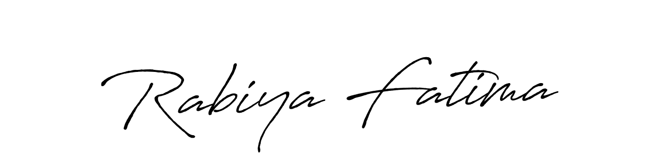 Antro_Vectra_Bolder is a professional signature style that is perfect for those who want to add a touch of class to their signature. It is also a great choice for those who want to make their signature more unique. Get Rabiya Fatima name to fancy signature for free. Rabiya Fatima signature style 7 images and pictures png