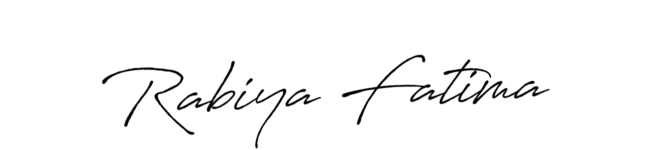 Antro_Vectra_Bolder is a professional signature style that is perfect for those who want to add a touch of class to their signature. It is also a great choice for those who want to make their signature more unique. Get Rabiya Fatima name to fancy signature for free. Rabiya Fatima signature style 7 images and pictures png