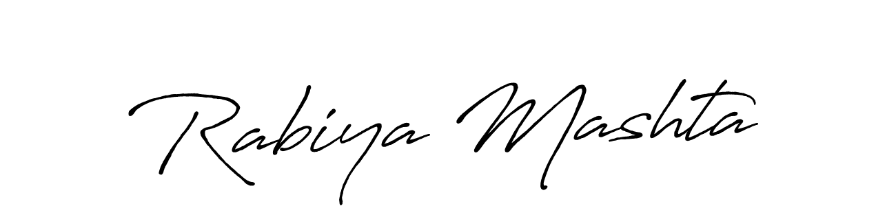 Once you've used our free online signature maker to create your best signature Antro_Vectra_Bolder style, it's time to enjoy all of the benefits that Rabiya Mashta name signing documents. Rabiya Mashta signature style 7 images and pictures png