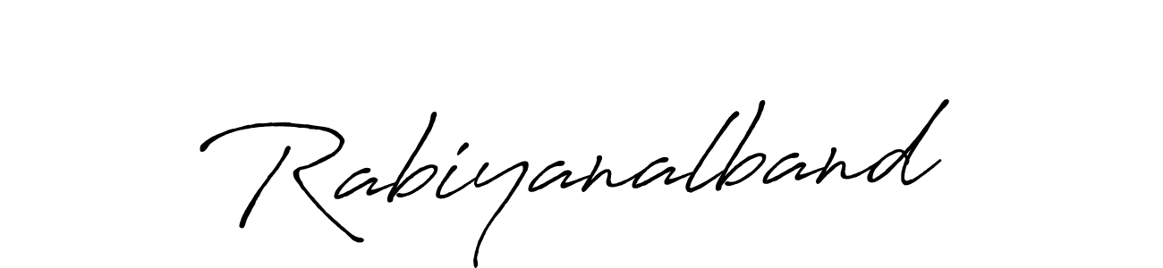 Also You can easily find your signature by using the search form. We will create Rabiyanalband name handwritten signature images for you free of cost using Antro_Vectra_Bolder sign style. Rabiyanalband signature style 7 images and pictures png