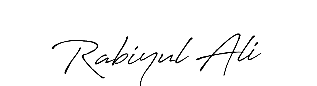 Rabiyul Ali stylish signature style. Best Handwritten Sign (Antro_Vectra_Bolder) for my name. Handwritten Signature Collection Ideas for my name Rabiyul Ali. Rabiyul Ali signature style 7 images and pictures png