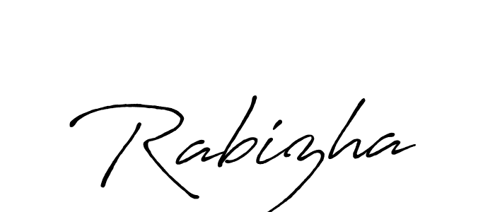 Antro_Vectra_Bolder is a professional signature style that is perfect for those who want to add a touch of class to their signature. It is also a great choice for those who want to make their signature more unique. Get Rabizha name to fancy signature for free. Rabizha signature style 7 images and pictures png