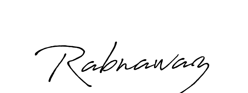 Design your own signature with our free online signature maker. With this signature software, you can create a handwritten (Antro_Vectra_Bolder) signature for name Rabnawaz. Rabnawaz signature style 7 images and pictures png